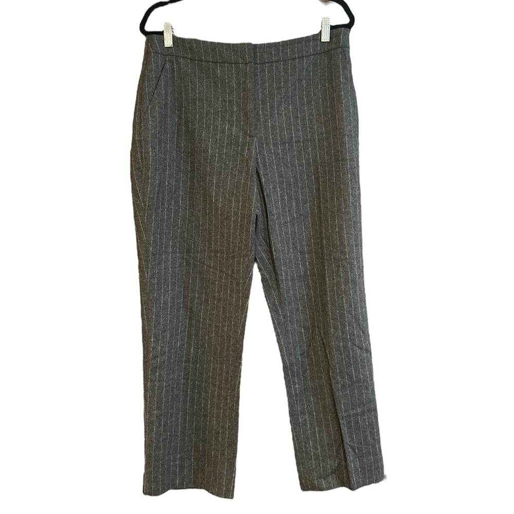 J. Crew Gray Pinstripe Pants